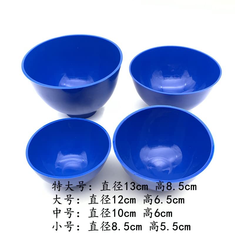 VIBURISH Lab Flexible Alginate Rubber Mixing Bowls Small/Medium/Large/Extra Large for