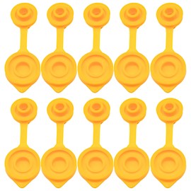 𝟏𝟎 𝐏𝐜𝐬 Gas can Vents for Plastic Gas Cans, Gas Can Vent Caps, Yellow Fuel Gas Can Jug Vents/Cap Replacement