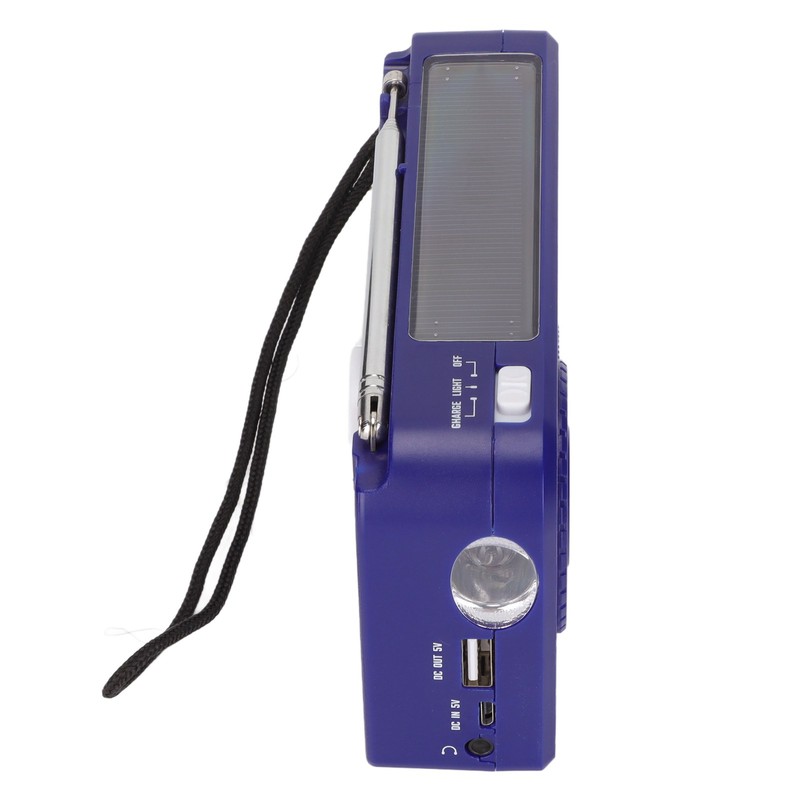 RD‑638T Hand Crank Flashlight Radio Multifunctional Portable Solar Emergency Weather