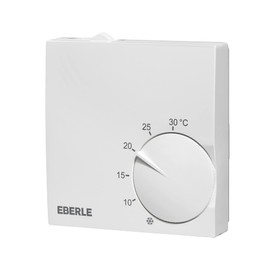 Eberle 131170551100 Room Controller Polar White (Extra Flat, Temperature Controller from 5 - 30 Degrees, Heating / Cooling Switch)