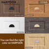 HARPOON Cabinet Cup Pulls,Modern Pull Drawer Handle Wardrobe,Kitchen Bar Cabinet