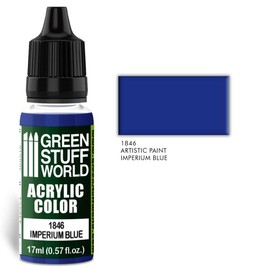 Green Stuff World Acrylic Pints | Modeling Colours 17ml Dropper (Imperium Blue)
