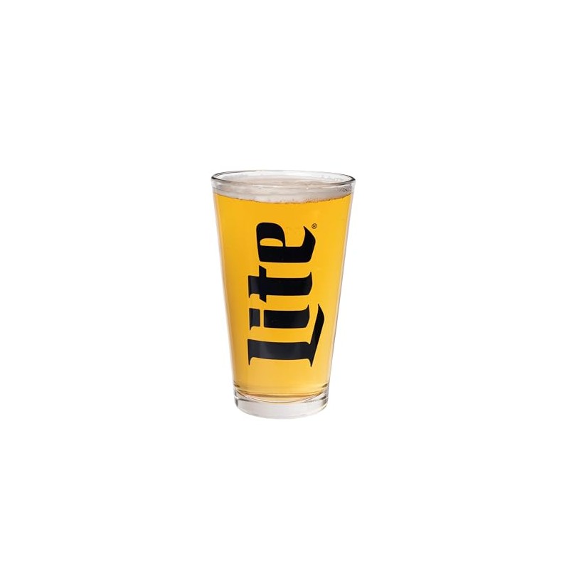 Miller Lite Pint Glasses - Set of 2