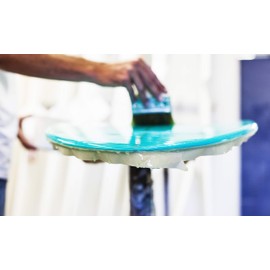 SURFBOARD POLYESTER RESIN, 1 Quart w. MEKP Hardener, Fiberglass repair Kit, Laminating Resin for Fiberglass Cloth, Fiberglass Repair and Building