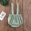 Emmababy Baby Boy Girl Suspender Shorts Knit Overalls Infant Ribbed
