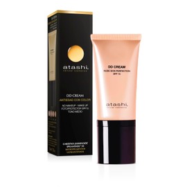 Atashi Anti-Aging DD Cream. Anti-Aging Treatment with Colour. No Makeup - Reduces Impurities and Minimises Pores and Rejuvenates Skin | Medium Tone | SPF15-50ml