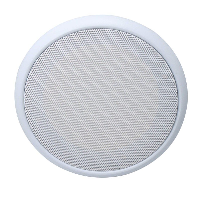White Round Grills Cover Metal Mesh Speaker Replacement for 4