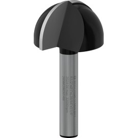 Bosch 2608628634 Core Box Bit for Routers with Two Flutes and Tungsten Carbide (Radius - 12.7mm)