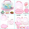 Gawren-H&E 678pcs Cake Decorating Kit,Baking Supplies with Decorating Tools,Cake Carrier,Cake
