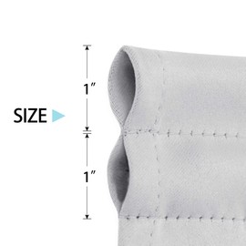 Deconovo Door Curtain Blackout Door Window Curtains for Front Door French Door Curtains with Tieback Door Blinds for Door Window,Silver Grey,W12 x L72,1 Panel