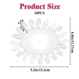 10 pcs False Nail Swatches Wheels, Nail Polish Display Wheel Plastic Nail Art Color Tester Wheels Nail Wheel Swatches for Nail Polish Color Show Nail Manicure Practice Sample