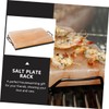 Mipcase 1pc Enamel Barbecue Salt Plate Rack Durable Grill Rack