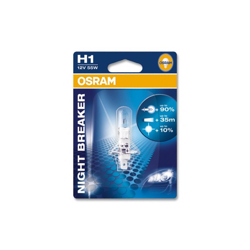 Osram 64150 NBR-01B H1 Nightbreaker + 90% Blister Pack 1