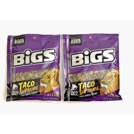 Taco Bell Taco Supreme - Do Flavor Bigger Huge Sunflower Seeds 2-pack 3.630z each