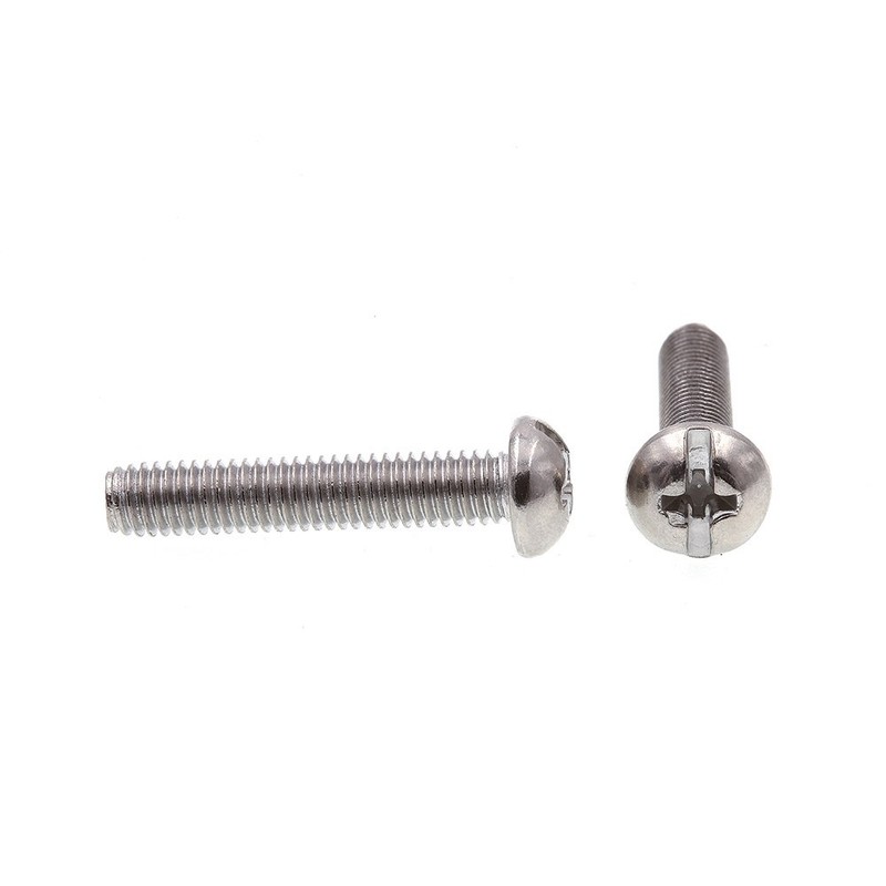 Prime-Line 9004253 Machine Screw, Round Head, Slotted/Phillips Combo, #10-32 X