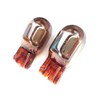 585 WY21W Chrome Amber Indicator Capless Wedge Bulbs (Twin Pack)