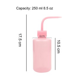 UPSTORE 2 Pack 250ml 8.5oz Wash Bottles Narrow Mouth Plastic Squeeze Bottles Plant Watering Water Squirt Bottle for Tattoo Cleaning Lab