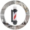AngelcityCC 26.8 in Wall-Mounted Barber Pole Led Light, Red, White,