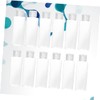 PACKOVE 12Pcs Refillable Emulsion Travel Bottle Transparent Flip Top Bottles