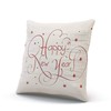 XIAFA Happy New Year Red Home Decoration Pillowcase 18X18 inch
