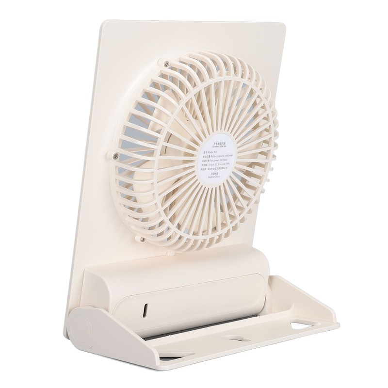 Ultra Thin Table Fan Desktop Flat Battery Operated Standing Hanging