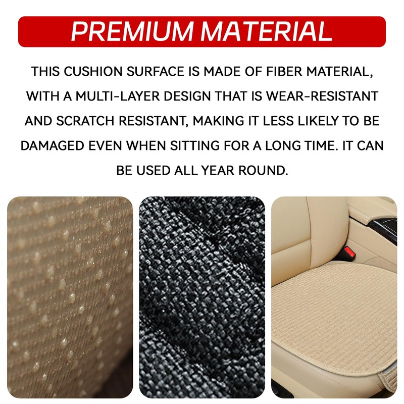 HHZL 2PCS Car Seat Cushion Covers, Car Seat Cover Pad