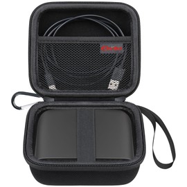 Elonbo Carrying Case for TP-Link Ultra-Portable Wi-Fi 6 AX1500 TL-WR1502X/ AX3000 TL-WR3002X Travel Router, Wireless Hotspot Router Storage Holder, Extra Mesh Pocket Fits Power Adapter Cable, Black