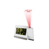 Technoline Funkprojektionswecker WT549 mit LED Farbeinstellung Weiß 14.7 x 4.2