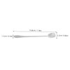 ULTECHNOVO Versatile 5pcs Stainless Steel Square Head Spoons Long Handle
