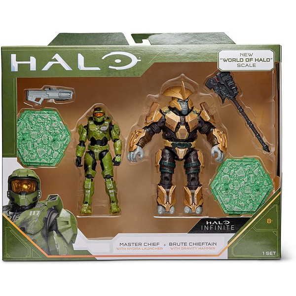 Halo 4" “World of Halo” Two Figure Pack – Master Chief vs. Brute Chieftain