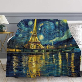 Starry Night Blanket Gifts for Teen Girls Boys, The Starry Night Home Decor, Soft Cozy Throw Blanket for Couch Bed Sofa 60" X 50"