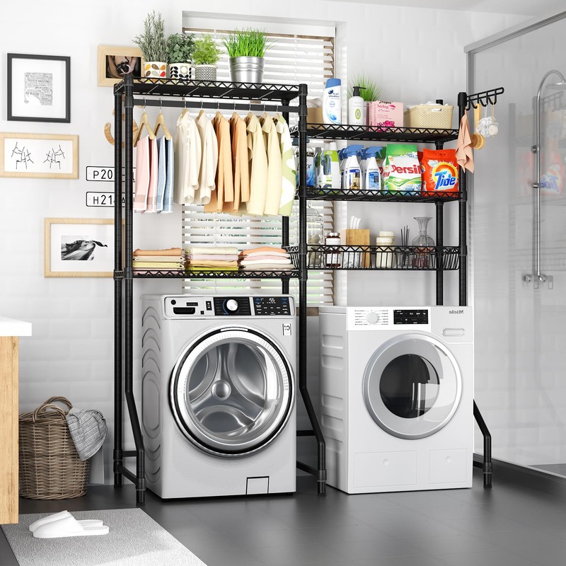 Golpart Over Washer and Dryer Shelves,Heavy Duty Laundry Room Storage