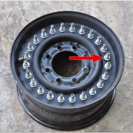 Unbranded Flanged Nut Only - Use with Wheel Assembly Bolt, fits HUMVEE 12/24 Bolt Rims