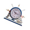 GRIRIW 1Pc Nautical Style Silent Clock Artistic Sailboat Design for