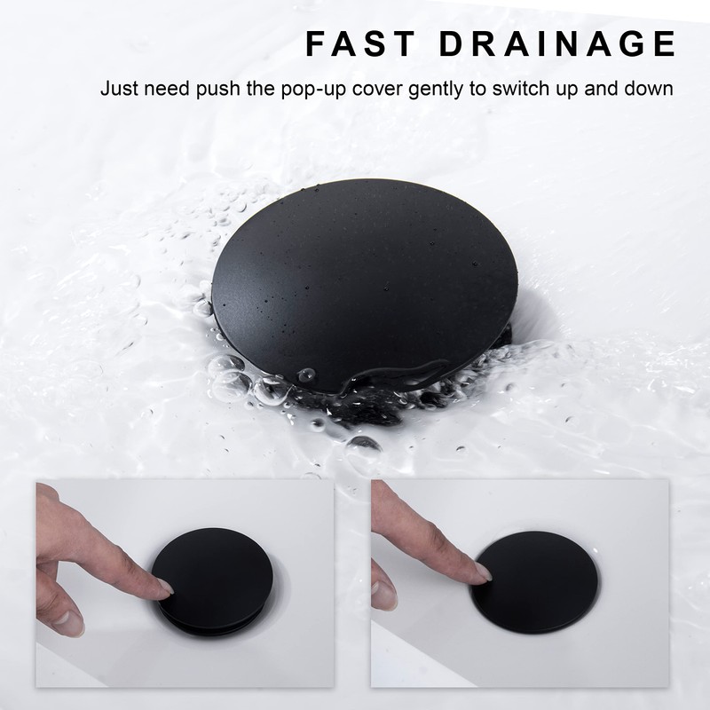 Pop up Sink Drain Stopper for Bathroom Vessel Vanity Sink