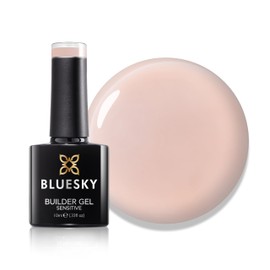 Bluesky All in One Fast & Easy Builder Gel Sensitive 10ml, Peachy Kiss - Peach, Nail Strengthener and Extender for Sensitive Nails, Requires Curing Under LED UV Nail Lamp