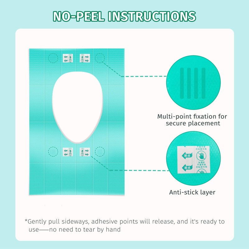 Toilet Seat Covers Disposable 30 Pack, Full Coverage Waterproof Toilet