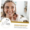 OHPHCALL Metal Handle Makeup Brush Set for Women Includes Blush