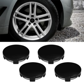 Msyuusr 4 PCS Car Wheel Hub Center Cap, Center Caps for Wheels, Snap-in Wheel Center Hubcaps,Universal Center Caps for Rims Accessories (Black)