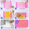 10 Pieces Stencils for Polymer Clay Reusable Plastic Polymer Clay