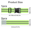 CAINCAY Reflector Belt, Reflective Strap with 2 Reflective Safety Bracelets,