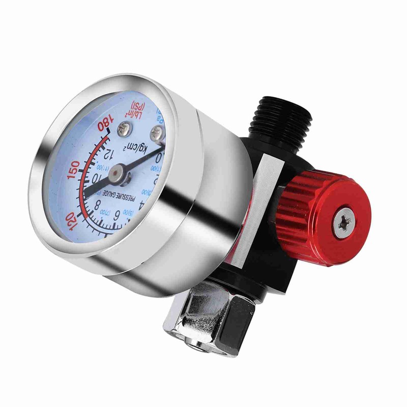 Air Pressure Regulator Gauge Adjustable Spray Gun Instrument Pneumatic Tool