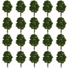 WINOMO 20pcs Model Trees Miniature Landscape Trees Scenery Train Railways