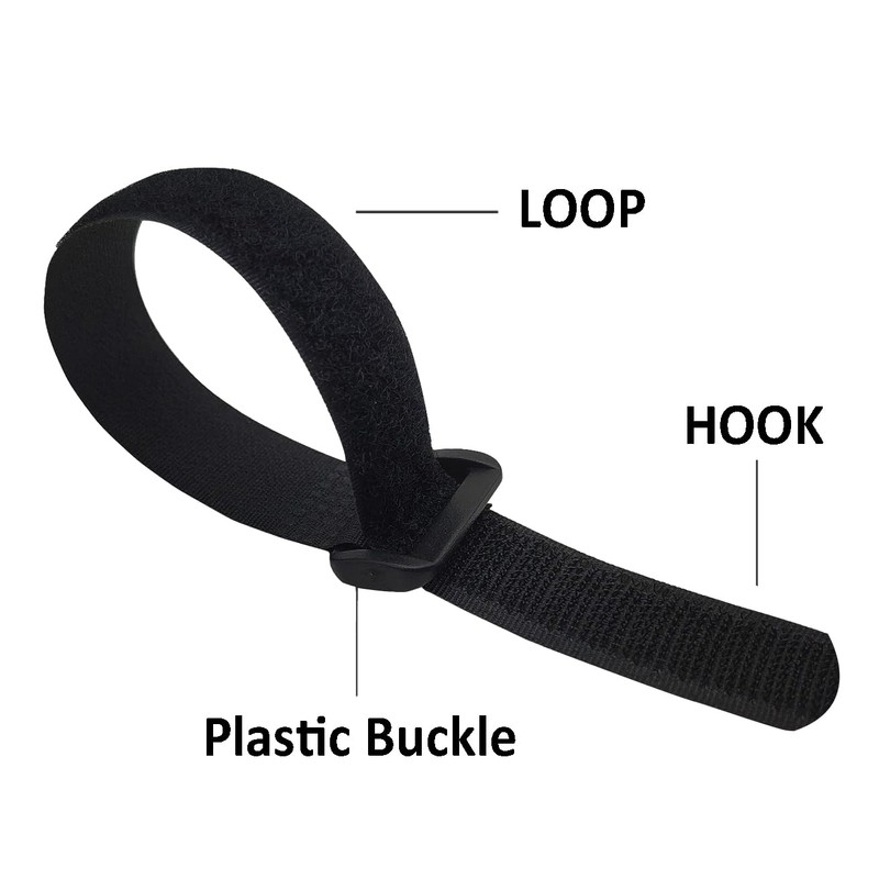 UONIKA 36 inch Cable Straps,12 pcs Reusable Fastening Hook and