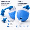 Smart Interactive Dog Toy Ball with Rope, USB Rechargeable Automatic
