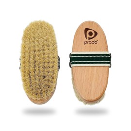 Body and Cellulite Brush Horsehair Dry Brush Exfoliating Brush Natural Bristle Bath Brush for Dead Skin Removal Cellulite