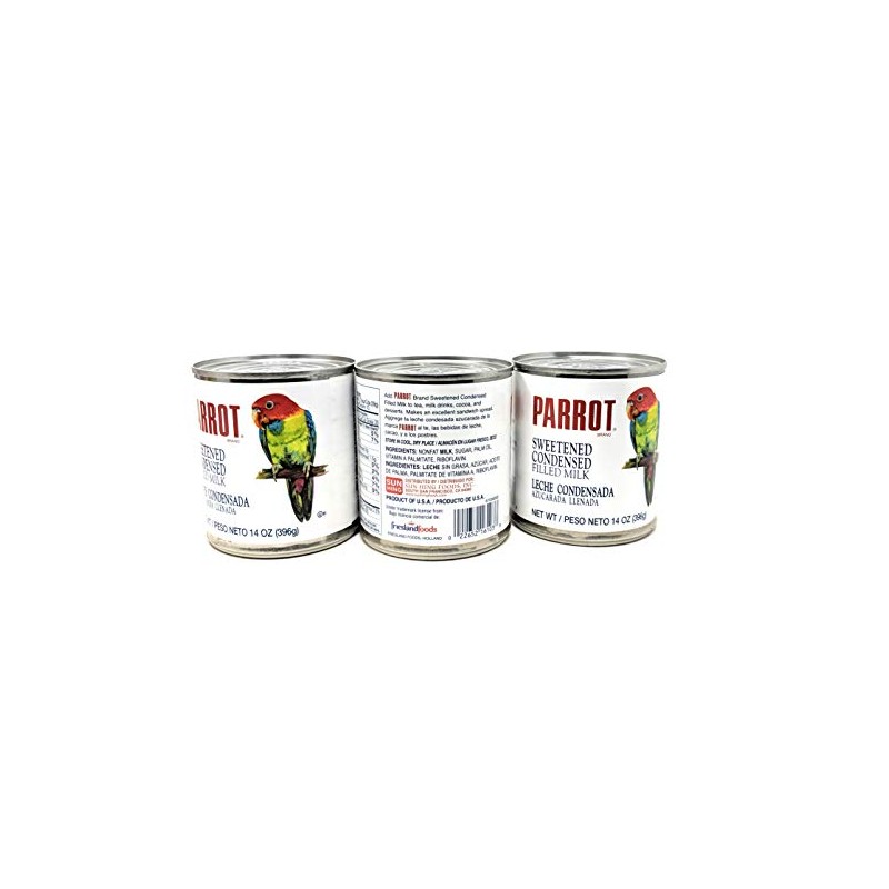 Parrot Brand Sweetened Condensed Filled Milk 14oz, 3 Pack
