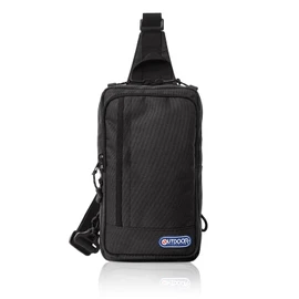 Outdoor Products Vertical Body Bag, Square, Luminous, Large Capacity, Suitable for Left and Right Shoulders, Solid Color, Black