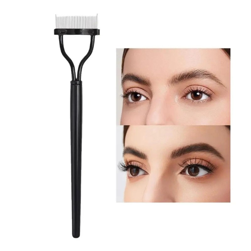 ZUJIACUN Eyelash Comb Lash Separator - Metal Teeth Mascara Brush