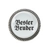Gaudi-Brosche "Bester Bruder" von Woidladinger in Silber oder Bronze (Silber)